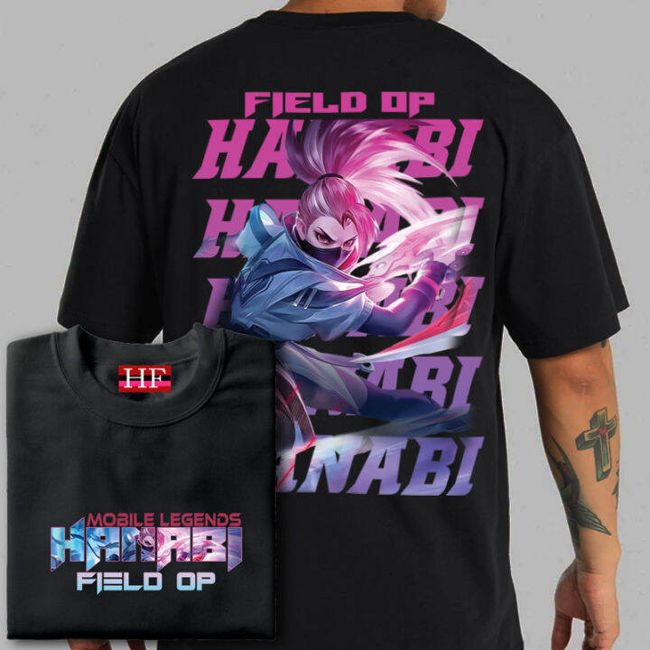 Hanabi Tshirt Field Op Skin Design T-shirt Mobile Legends Mlbb Ml Tees ...