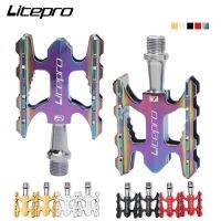 Litepro แป้นเหยียบอะลูมิเนียม Licht Faltrad Lager Nicht-Slip Fit Brompton MTB Rennbmx เหยียบสากล