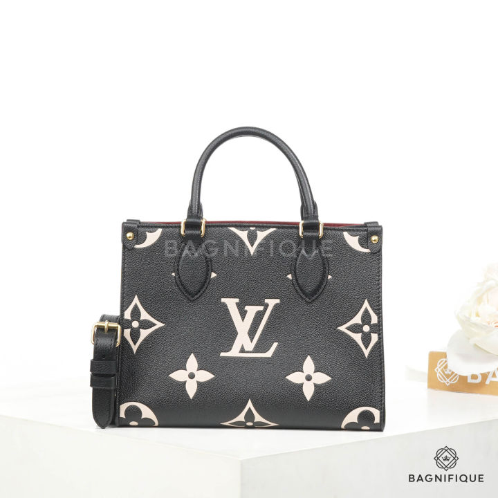 LV ON THE GO BLACK GIANT MONOGRAM CALF GHW - bagnifiquethailand