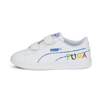 PUMA KIDS - รองเท้าผ้าใบเด็ก Smash v2 Home School สีขาว - FTW - 38620002