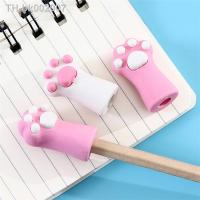 ♙۩ 2 Pcs Cute Pink Style Cat Paw Rubber Erasers Correction for Pencil School Student Stationery