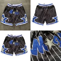 Magic 2022 NEW Just Don Team Co Branded Soccer Black Vertical Bar Pants Basketball Shorts Y727