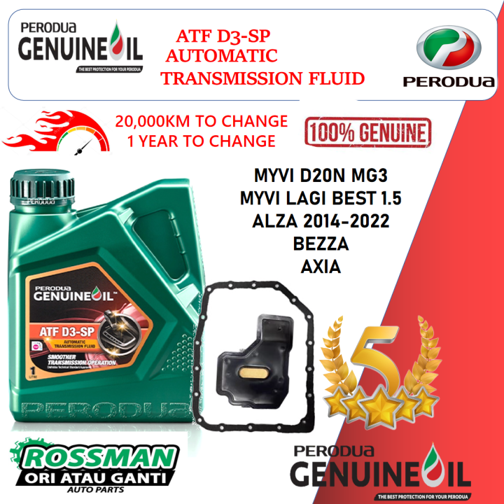 SET Myvi NEW Gen3 D20N 2019 Now 3 Botol Perodua Automatic Transmission