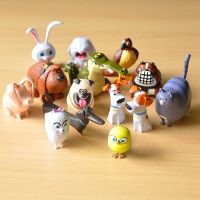 14Pcs Cartoon Anime Rabbit Snowball Animals Dog Pet Secret PVC Action Figures Model Toys Set Kids Children Christmas Gifts