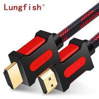 Lungfish สาย HDMI ยาว,3D HDMI เข้ากันได้กับ HDMI เป็น HDMI 1080P สำหรับสวิทช์สลับสัญญาณแล็ปท็อปทีวี PS4/3โปรเจคเตอร์สายวิดีโอ HDMI