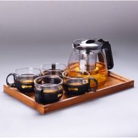 ส่งฟรี แก้วชงชา กาชงชา พร้อมมีที่กรองชาและแก้วชงชา 4 ใบ 700 ML.5 ชิ้นต่อชุด ชุดชงชา ชุดชงชาแฟ กาชงกาพร้อมแก้ว ชุดกาน้ำชา ชุดกาน้ำชากับแก้ว