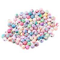 100pcs Beads Jewelry Accessory Ceramic Round 8 mm Dia.