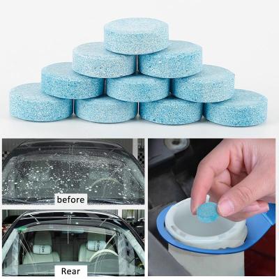 5PCS Blue Car Window Cleaning Wash Super Concentrated Wiper Tablet Effervescent Tablet Stain Remover Car Cleaning Detailing Tool Windshield Wipers Was