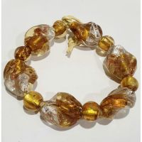 Beautiful Mix Swirl and Rone gold foil lampbeads