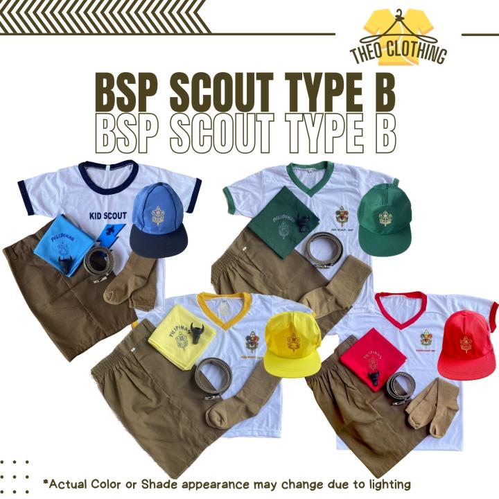 BSP Scout Uniform Type B | Set Of Uniform | Kid Kab BSP Senior | Theo ...