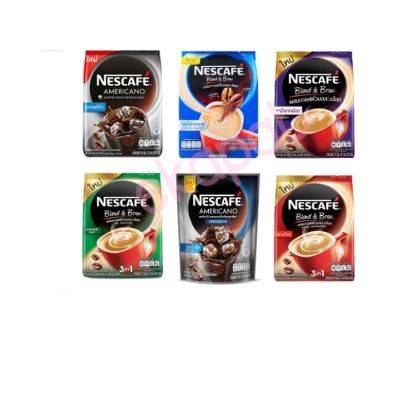 [เลือกรสได้] NESCAFÉ Blend &amp; Brew Instant Coffee 3in1 เนสกาแฟ เบลนด์ แอนด์ บรู กาแฟปรุงสำเร็จ 3อิน1 แบบถุง 27 ซอง