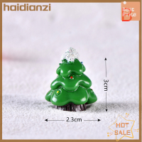 Haidianzi ต้นไม้สโนแมนคริสต์มาสซานตาคลอสอุปกรณ์ตกแต่งสวนจิ๋วแบบทำมือ