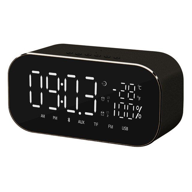 worth-buy-นาฬิกาปลุกแอลอีดีดิจิทัลนาฬิกาปลุกสนู๊ซนาฬิกาดิจิตอลตั้งโต๊ะอุณหภูมิในไฟกลางคืนพร้อมวิทยุ-fm-usb-nbsp-การตกแต่งบ้านลำโพงบลูทูธ