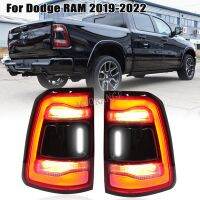 【528 Oiozkhjue ร้อน】✒○ ไฟท้าย LED สำหรับ Dodge Ram 1500 2019 2020 2021 2022โดยไม่มีจุดบอดสัญญาณไฟเลี้ยวไฟเบรคการขับขี่ไฟท้ายรถอุปกรณ์เสริม