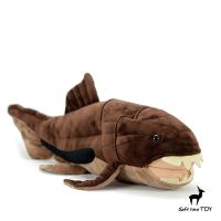 Dunkleosteus Terrelli High Felity อนิเมะน่ารัก Plushie ของเล่นตุ๊กตาปลาเหมือนจริงสัตว์โบราณจำลองตุ๊กตายัดไส้ของเล่น