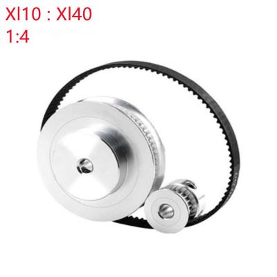 XL Timing Pulley Belt Kit Reduction 1:4 XL10T  XL40T Toothed Pulley Wheel Engraving Machine Accessories Gear Belt Pulley Set Replacement Parts