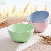 Eco-friendly Wheat Straw Children Rice Noodle Salad Bowl Household Tableware Plate Snacks Dish Eco-friendly Kitchen Tableware Cups