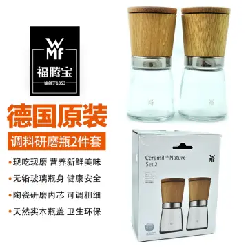 Salt and pepper mill set CERAMIL, wood, WMF 