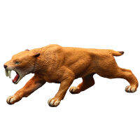 Paleontology Smilodon Saber-Toothed Tiger Coelodonta Antiquitatis Rhino Classic Toy For Boy Ancient Animal Model