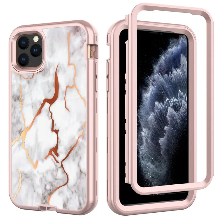 Iphone 11 Pro Max Case Iphone 11 Case Iphone 11 Pro Case Girls Rose Gold Marble Pattern Heavy Duty Shockproof Hybrid Protective Case For Iphone 11 Pro Max 11 11 Pro Lazada Ph