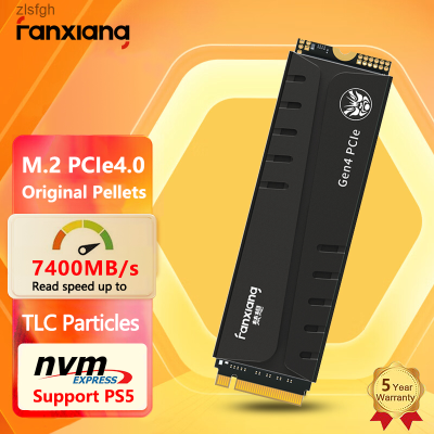 FANXIANG 7400MB/S SSD 1Tb 2Tb 4 SSD เทราไบต์ SSD M2 NVMe PCIe 4.0X4 M.2 2280 NVMe SSD ไดรฟ์ดิสก์แบบแข็งภายในสำหรับ PS5เดสก์ท็อป Zlsfgh