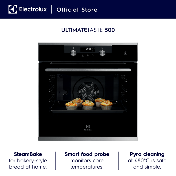 Electrolux 72L UltimateTaste 500 Builtin Oven with SteamBake and