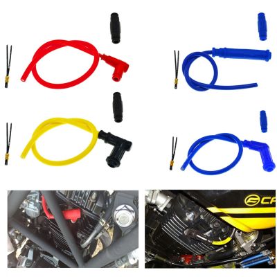 Motorcycle Spark Plug Iridium Power Cable Wires Cap Cover Lgnition Cable For Motocross Dirt Bike ATV Scooter Lgnition Coil