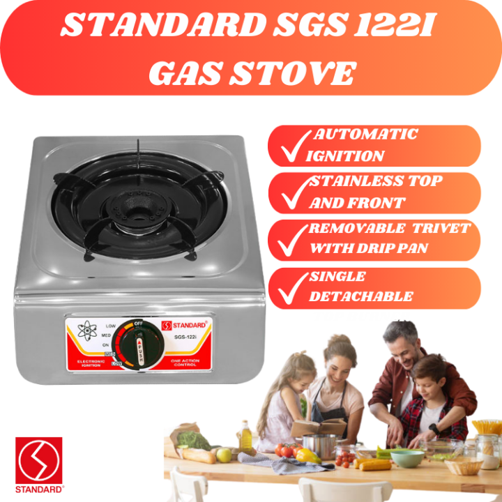 Gas Stove STANDARD SGS 122I Gas Stove Gas Stove Double Burner Stove