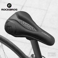 【LZ】☢﹍✿  ROCKBROS-Capa de Bicicleta Gel de Silicone Líquido Assento Respirável Suave Espessado MTB Almofada Shockproof Acessórios de Ciclismo