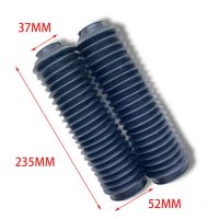 1 Pair 220 x 37MM Motorcycle Front Fork Shock Absorber Cover Rubber Motorcross Fork Gaiters Boots Scooter Protection Parts