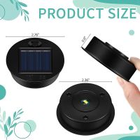 12 Pack Replacement Solar Light Parts Solar Light Replacement Tops Waterproof LED Solar Panel Lantern Lid Light Outdoor