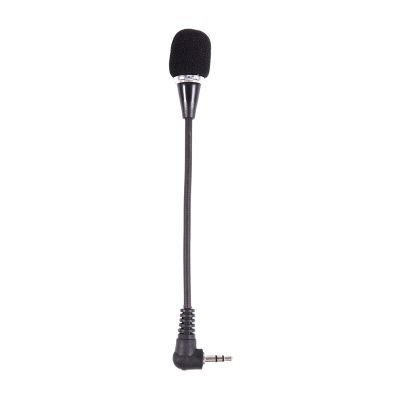 Flexible 3.5mm Jack Mini Microphone Mic For PC Laptop Desktop Skype Yahoo Black