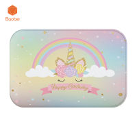 Birthday Gift Cartoon 3D Unicorn Hallway Welcome Floor Mats Print Bathroom Kitchen Carpet House Doormats Living Room Tapete Rug