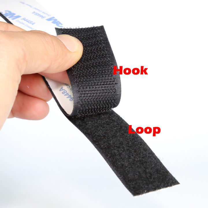 25mm-width-3m-9448a-glue-velcro-tape-heavy-duty-self-adhesive-hook-amp-loop-tape-fastener-for-home-diy-car-decoration
