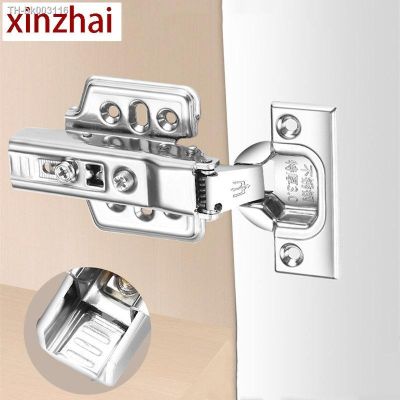 ♦▧ Stainless Steel Removable Hinge With Hydraulic Cabinet Door Spring Hinge Damper Buffer Soft Close Furniture Hardware