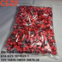 100Pcs E10-12 E10-15 E10-18 E16-12 E16-18 E25-16 E25-18 E35-16E35-18E50-20E70-20 Tube Insulating Insulated Terminal Cable Wire