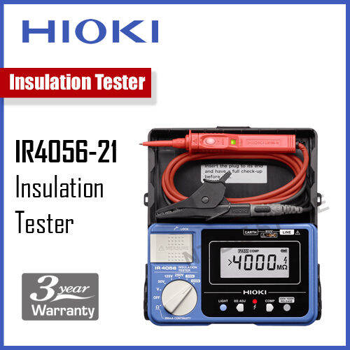 Hioki IR405621 Digital Insulation Tester 5range, 50V to 1000V digital