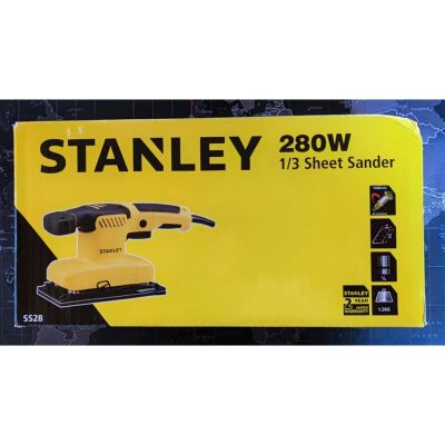 Stanley เครื่องขัดกระดาษทราย แบบสั่น 280 วัตต์ (พร้อมกระดาษทราย ขัดไม้ 1 แผ่น) รุ่น SS28 ( 1/3 Sheet Sander ) ประกัน 2ปี