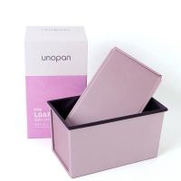 Unopan พร้อมส่ง* พิมพ์ขนมปัง Unopan เรียบ สีชมพู 450 กรัม