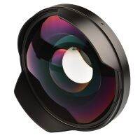 VLOGMAGIC 52Mm/58Mm/62Mm/67Mm/72Mm 0.3X Ultra Wide Fisheye Lens Adapter With Lens Hood Only For Video Cameras Camcorders