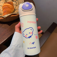 XINCHEN 420Ml New Double Wall Tumbler Stainless Steel Thermos Flask With Straws Studded Tumbler And Cute Thermos Water Bottle