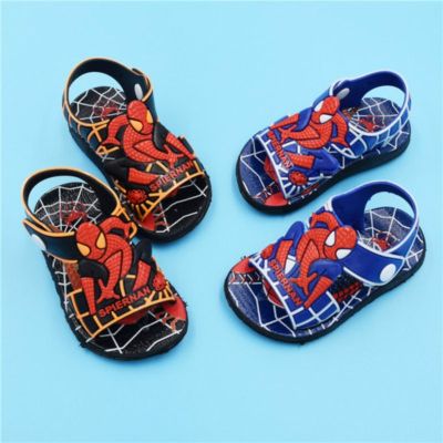 Summer Kid Shoes Cartoon Spiderman Boys Sandals Casual Anti-slip Rubber Children Sandals Baby Toddler Beach Shoes Infantil 15-26