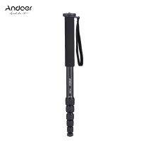 Andoer A-666 181 ซม. / 5.9 ฟุตกล้องโทรทรรศน์อลูมิเนียม Telescoping Monopod Stick Unipod 6-Sect