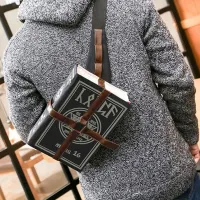 Gothic Magical Spell Book Messenger Crossbody Bag Cosplay Adjustable For Students Creative Unisex Shoulder Bag 2021 сумка плечо