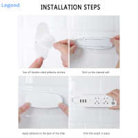 ?【Lowest price】Legend สติกเกอร์ติดผนังเจาะ-ปลั๊กฟรี fixer Home self-adhesive SOCKET fixer