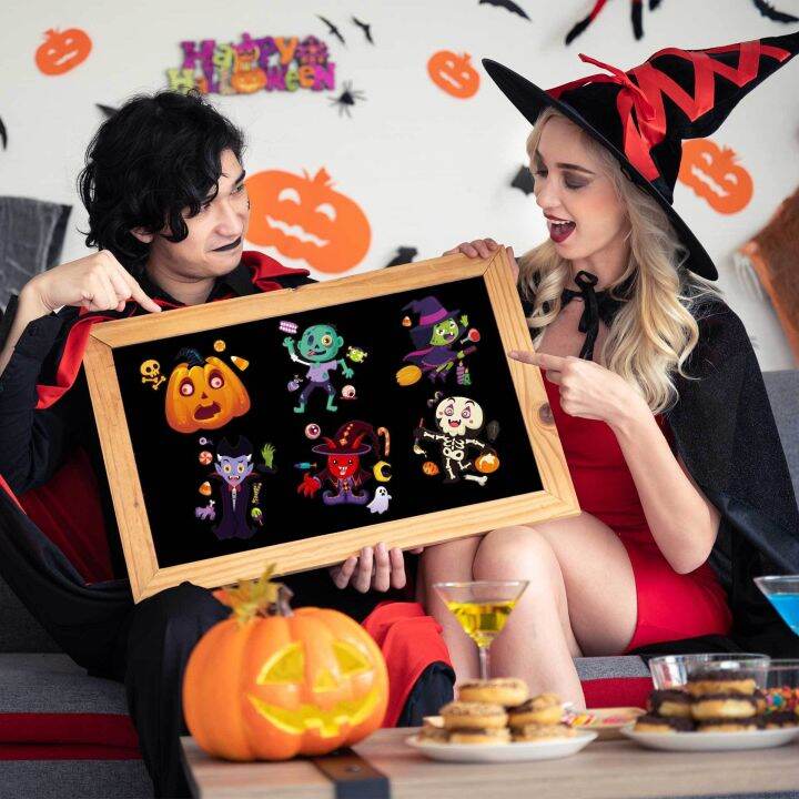 new-horror-halloween-sticker-toys-anime-vampire-witch-pumpkin-diy-sticker-decoration-gifts-halloween-puzzle-sticker-for-kids