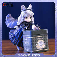 11ซม. Tea Party Cat Action Figurine Ri Star อะนิเมะตัวเลข Dragen-Li Lolita Cat Girl ชากระป๋องรูปปั้นสะสมของเล่น