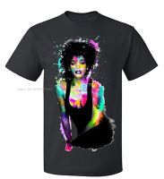 Men Music Whitney Houston Watercolor Tribute T-shirt Men  Summer O-Neck Men T Shirt Cotton Tees 4XL 5XL 6XL