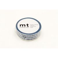 mt masking tape border indigo (MT01D386) / เทปตกแต่งวาชิ ลาย border indigo แบรนด์ mt masking tape ประเทศญี่ปุ่น