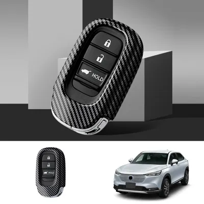 Car Carbon Fiber Key Protective Case Key Shell Protective Cover Car Accessories for Honda Vezel 2021